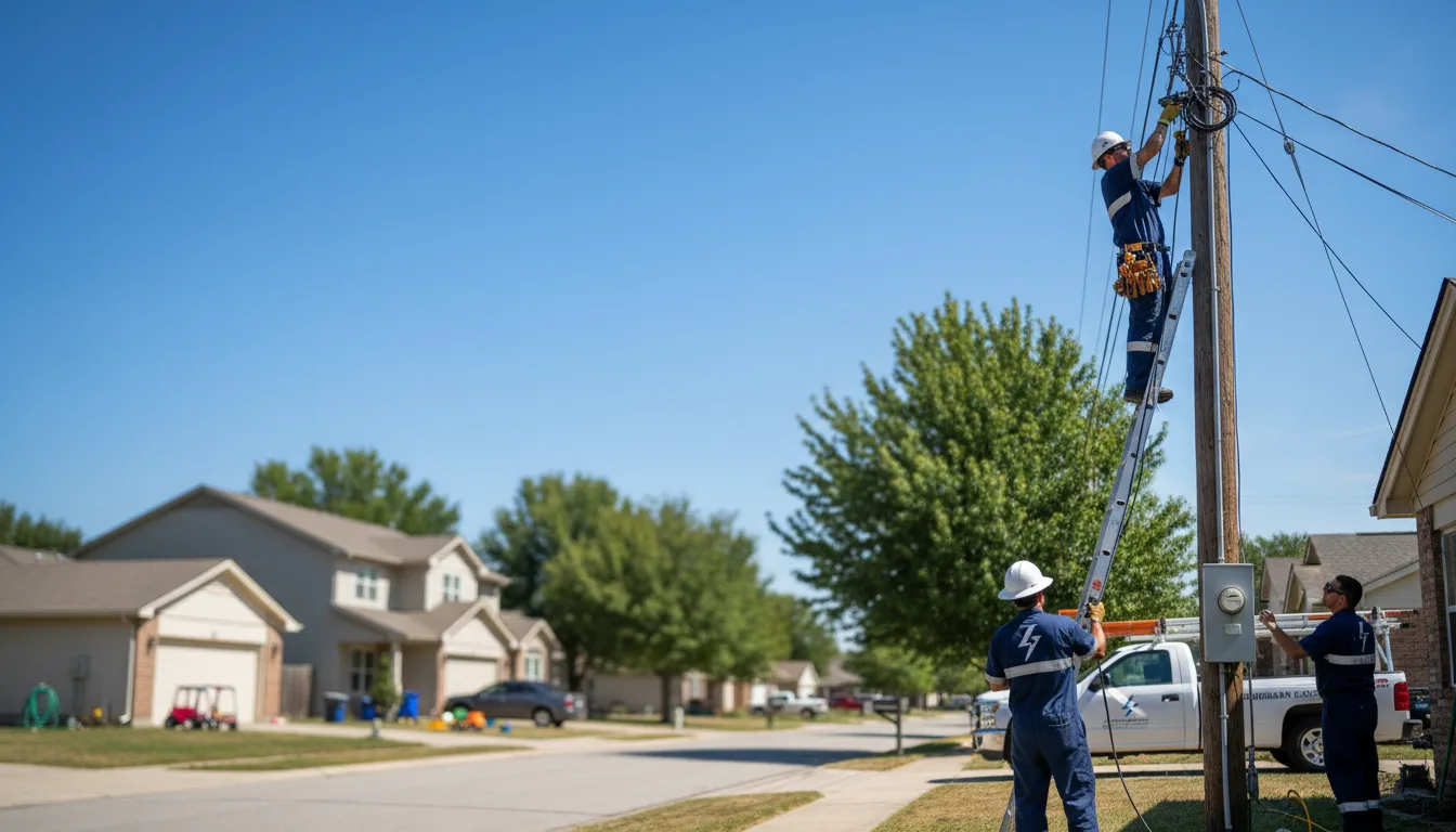 Residential electrician providing installation services in Dundee, MI
